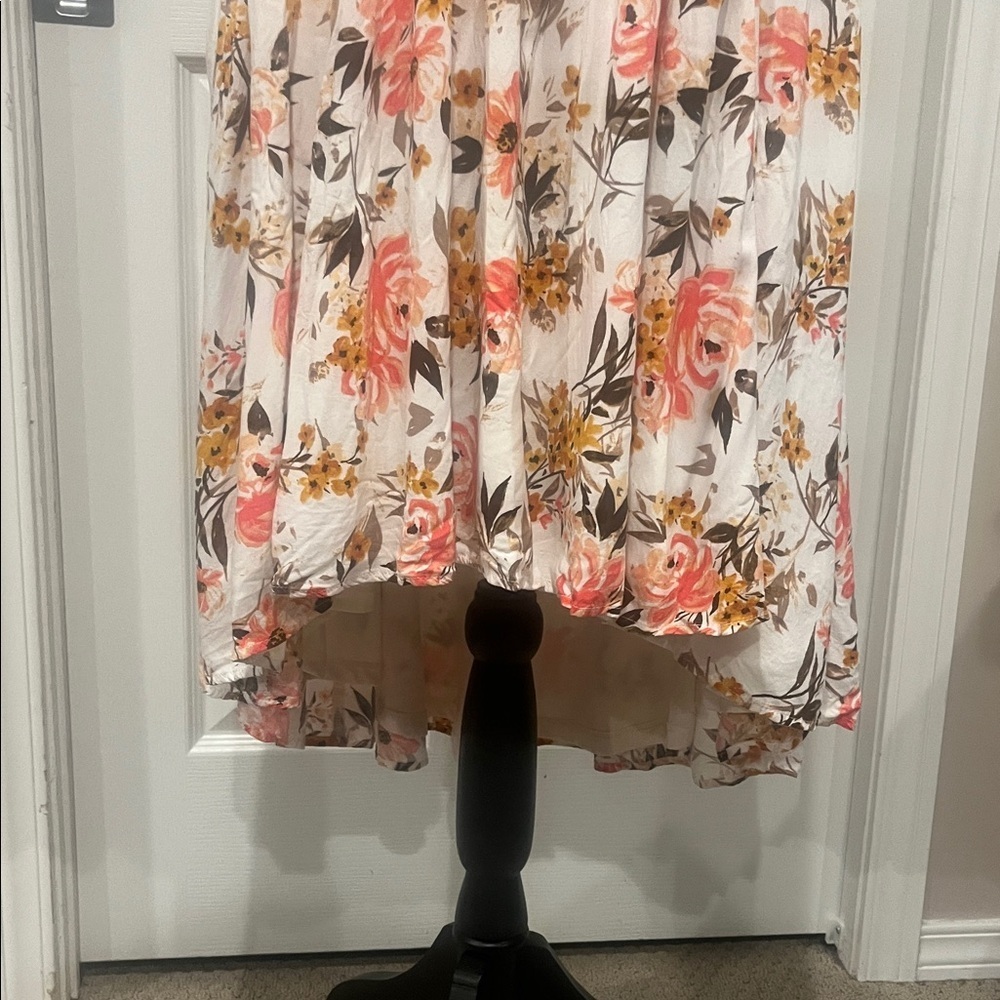 Torrid floral midi length, fully lined dress, size 1, 1X or 14/16 - Picture 7 of 9